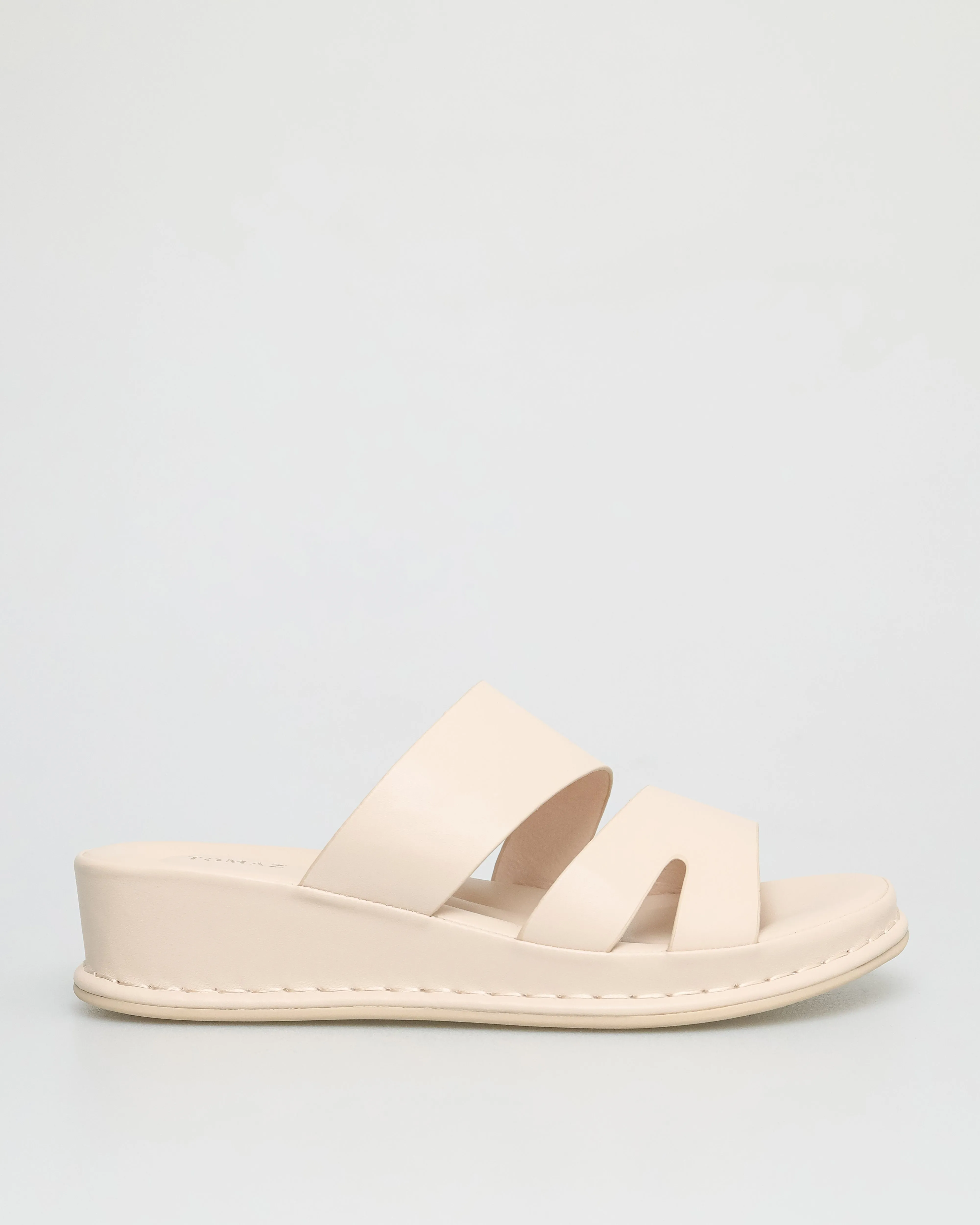 Tomaz NN195 Ladies Solid Tone Sandals (Cream)