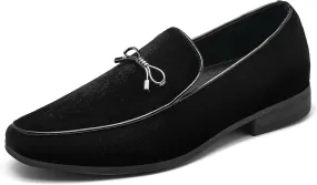 UUBARIS Mens Velvet Loafers Slip-on Dress Shoes Fashion Style Driving Shoes Classic Tuxedo Shoes Casual Oxford Shoes
