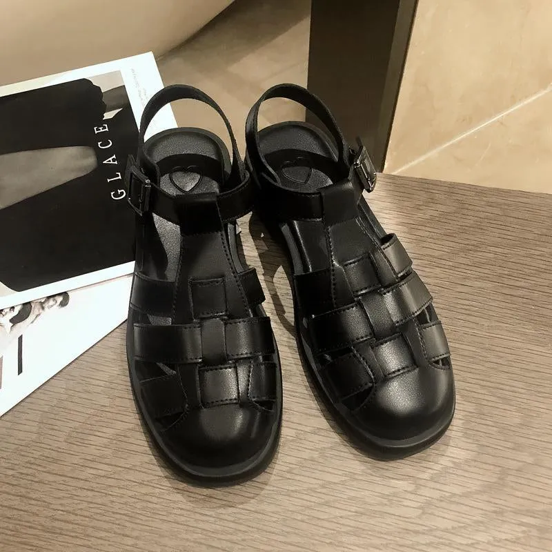 Weave Soft Roman Sandals