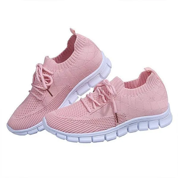 Women'S Flyknit Mesh Breathable Sneakers 19254212C