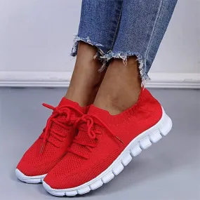 Women'S Flyknit Mesh Breathable Sneakers 19254212C