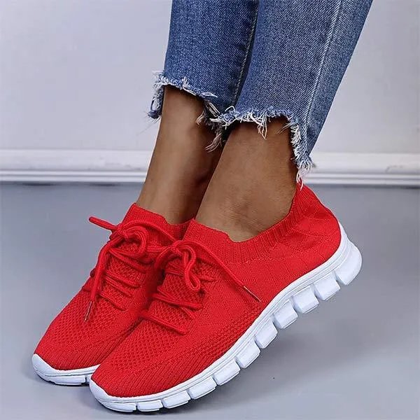 Women'S Flyknit Mesh Breathable Sneakers 19254212C