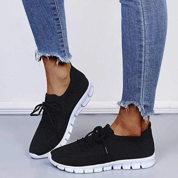 Women'S Flyknit Mesh Breathable Sneakers 19254212C