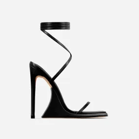 Women's Lace Up Sculptured Platform Heels Strappy Sandals