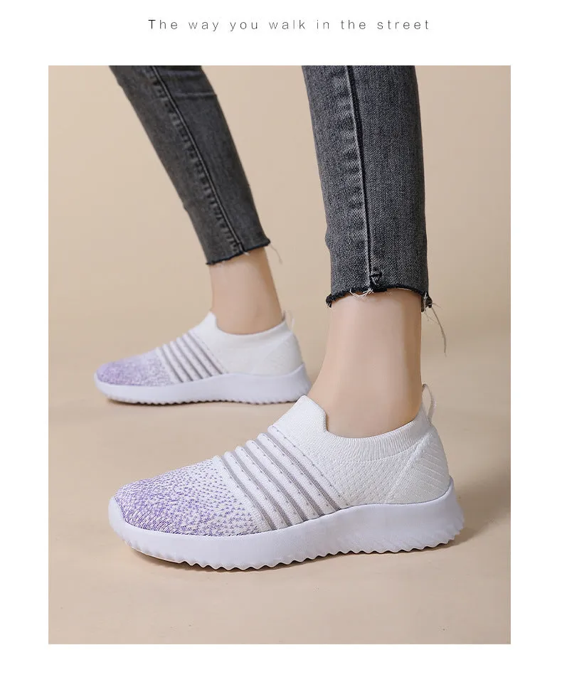 Women's Light Soft Bottom Casual Cool Breathable Comfortable Mesh Sneaker