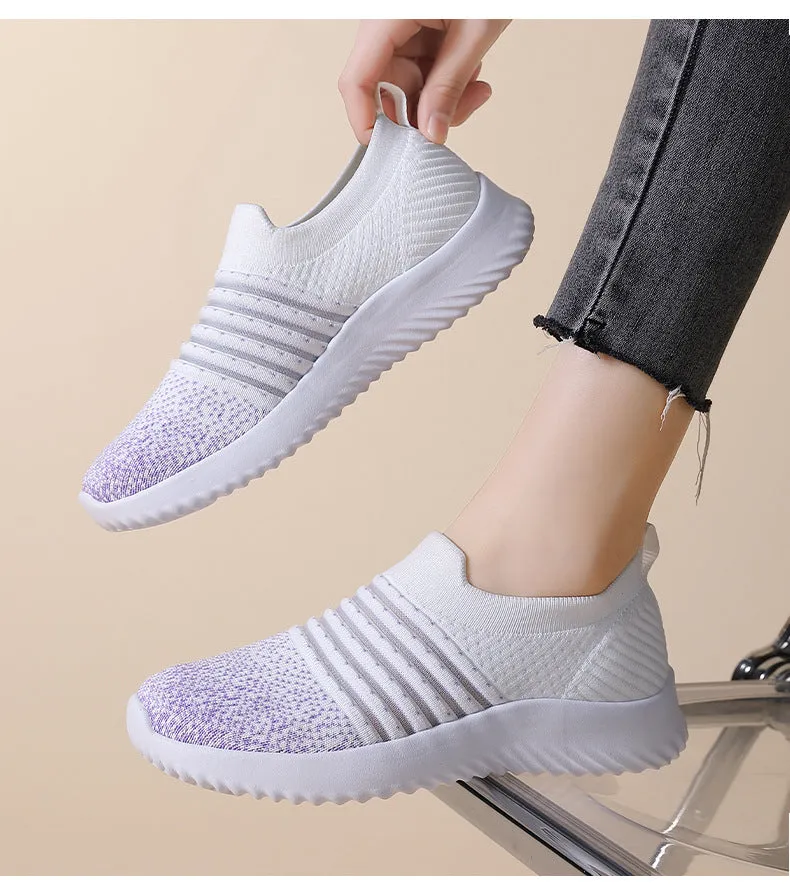 Women's Light Soft Bottom Casual Cool Breathable Comfortable Mesh Sneaker