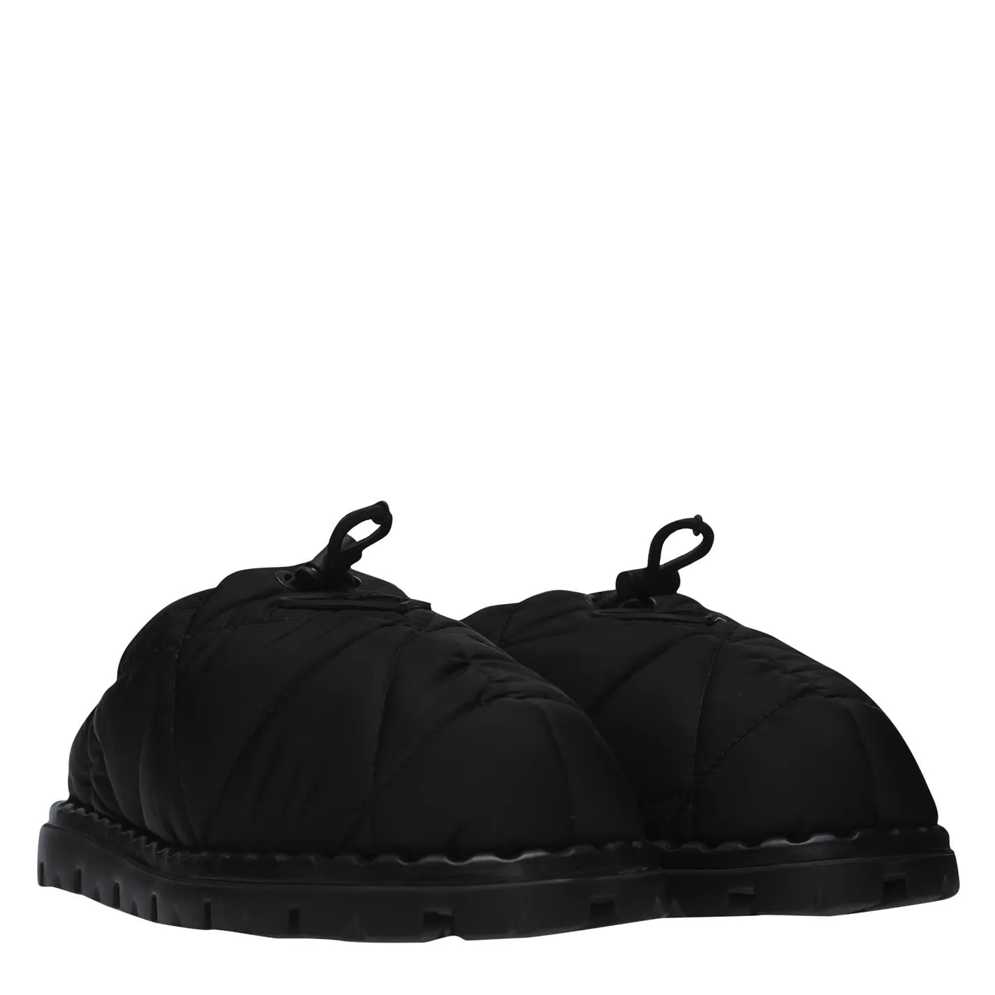 Womens Prada Black Nylon Mule
