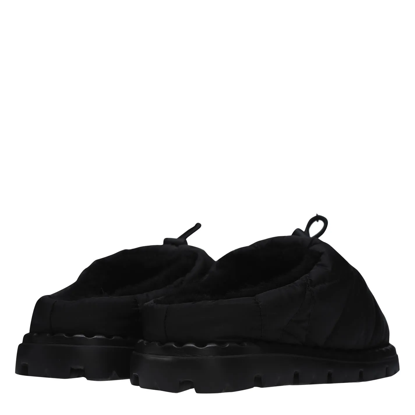 Womens Prada Black Nylon Mule