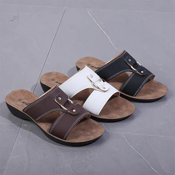 Women's Soft Sole Casual Flat Retro Slippers 88607760S