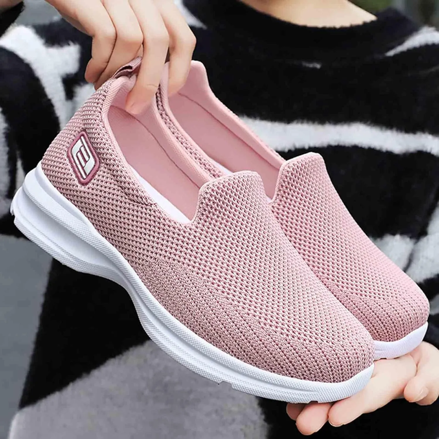 Women's Woven Orthopedic Breathable Soft Shoes Arch Support, Diabetes Foam Shoes Walking Anti-Skid Sports Shoes 2024 New Fall